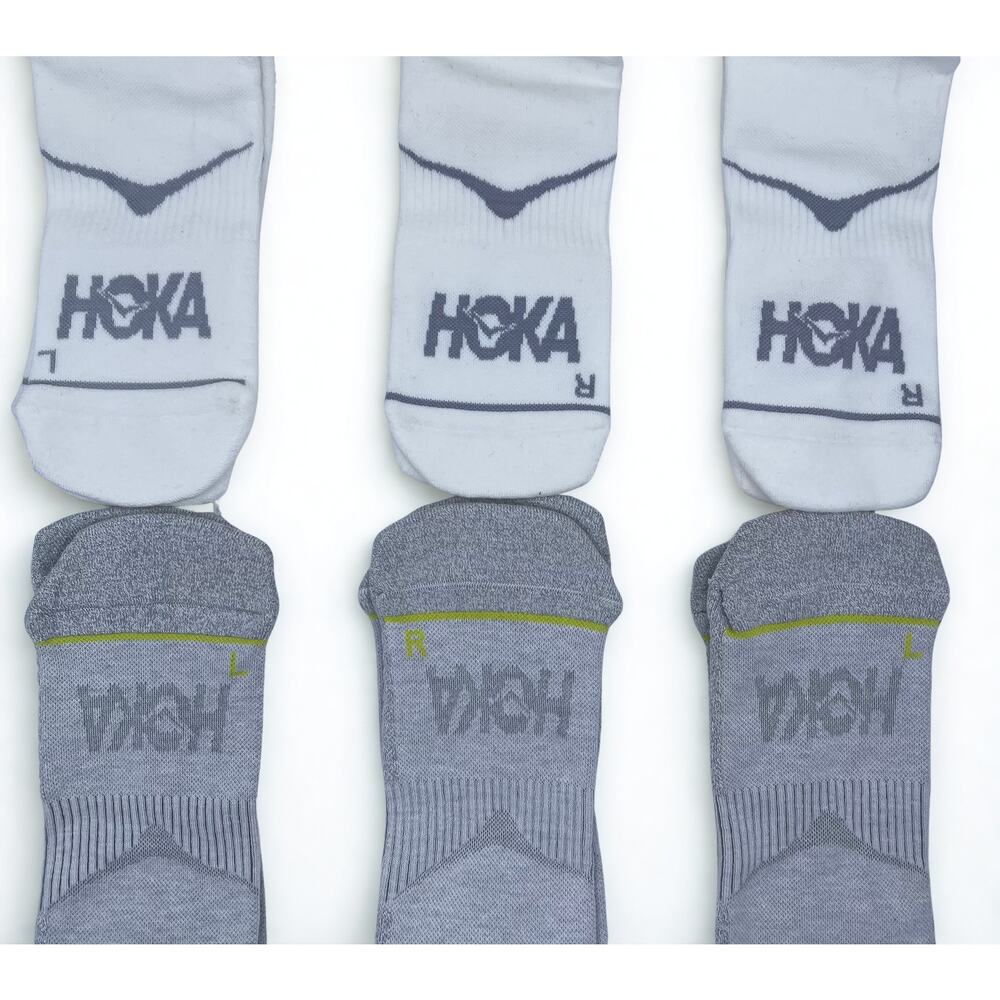6 Pairs HOKA Time To Fly No Show Socks  Unisex L , NWOT